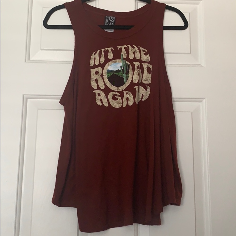 Burnt brown tank